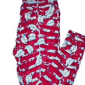 Lularoe Leggings Tall & Curvy flowers